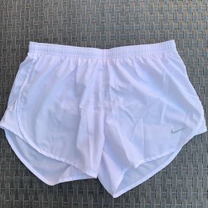Nike Dri-FIT White Shorts with Liner SIZE SMALL